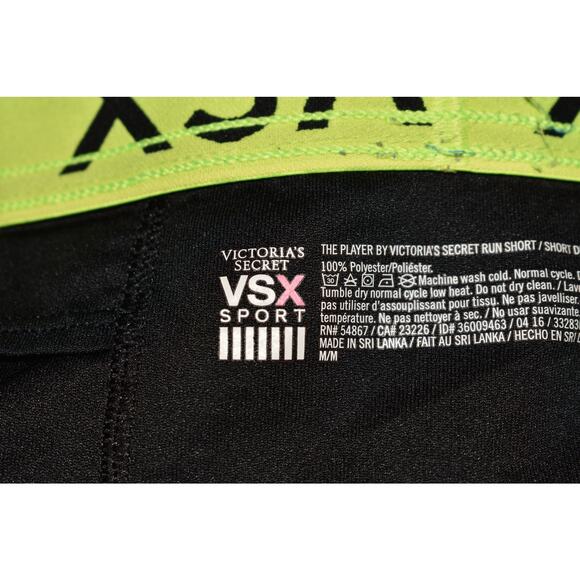 VICTORIA'S SECRET VSX $40 The Player Run Short Blue Geometric Lines Medium - Picture 3 of 3